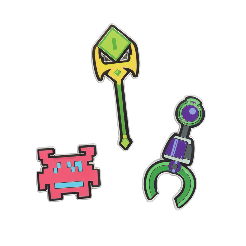 Arcade Villain Weapon Pin Pack - Gamerthrone